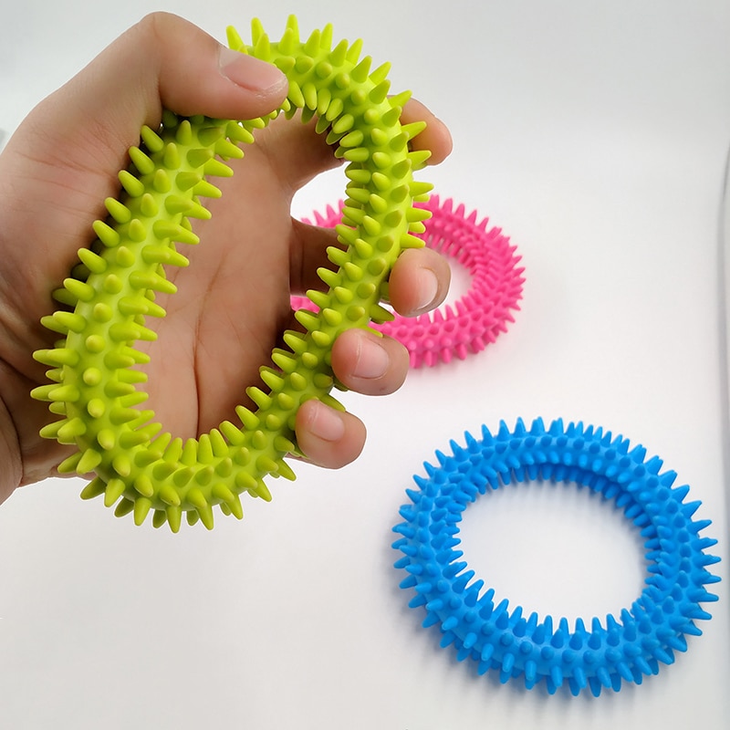 Spiky Zintuiglijke Tactiele Ring Kids Antistress Armband Fidget Speelgoed Voor Klas/Kantoor Autisme Adhd Verhogen Focus Stress