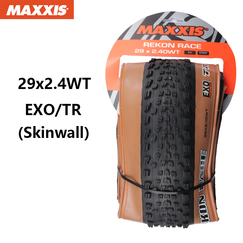 MAXXIS REKON RACE Original Mountain Bicycle Tyre 29x2.25 29x2.35 29x2.4 Foldable Anti Puncture Tubeless XC Off-road Bike Tires: Yellow