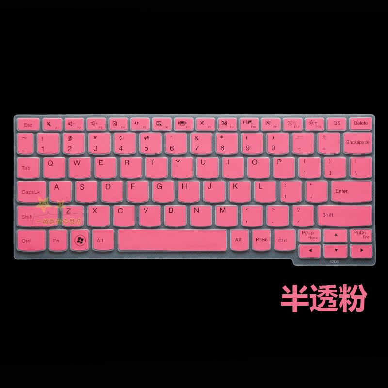 Silicone Keyboard Cover Protector Skin Keyboard For Lenovo Miix4 Miix 700 S206 S210T K20-80 Yoga3 11S K3011W 11 12 Inch: pink