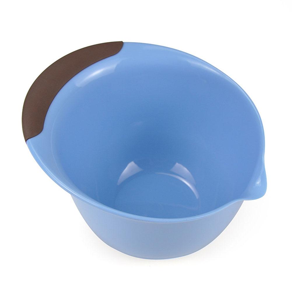 Bols à mélanger en plastique pour salade, réutilisables, lavables, sans BPA, antidérapants, à céréales, pour salade, fruits, Dessert, organisateur de collations, 3 pièces/paquet, 30E