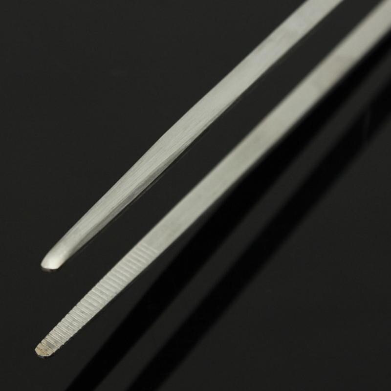 2pc/set Straight + Elbow Stainless Steel Tank Tweezers Pliers Aquarium Tool Fish Tank Aquatic Plants Forceps Clip Cleaning Tool