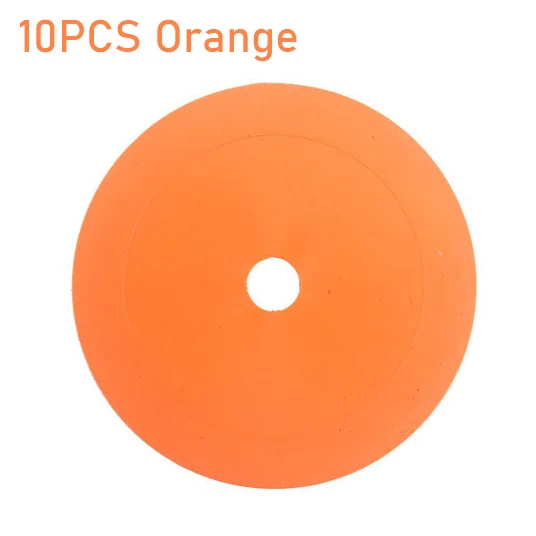 Disque marqueur de cônes plats de football, 10 pièces, marqueurs d'entraînement d'agilité de vitesse de sport de basket-ball, équipement d'entraînement Portable indéformable: YELLOW