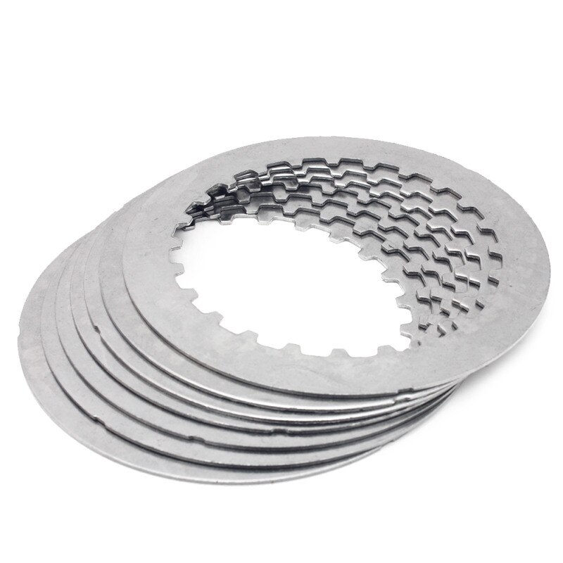 BIKINGBOY 8 Clutch Friction Plates + 7 Steel Separator Plates + 5 Heavy Duty Springs For Honda CRF250R CRF 250 R Motocross: 7 pc Steel Plates