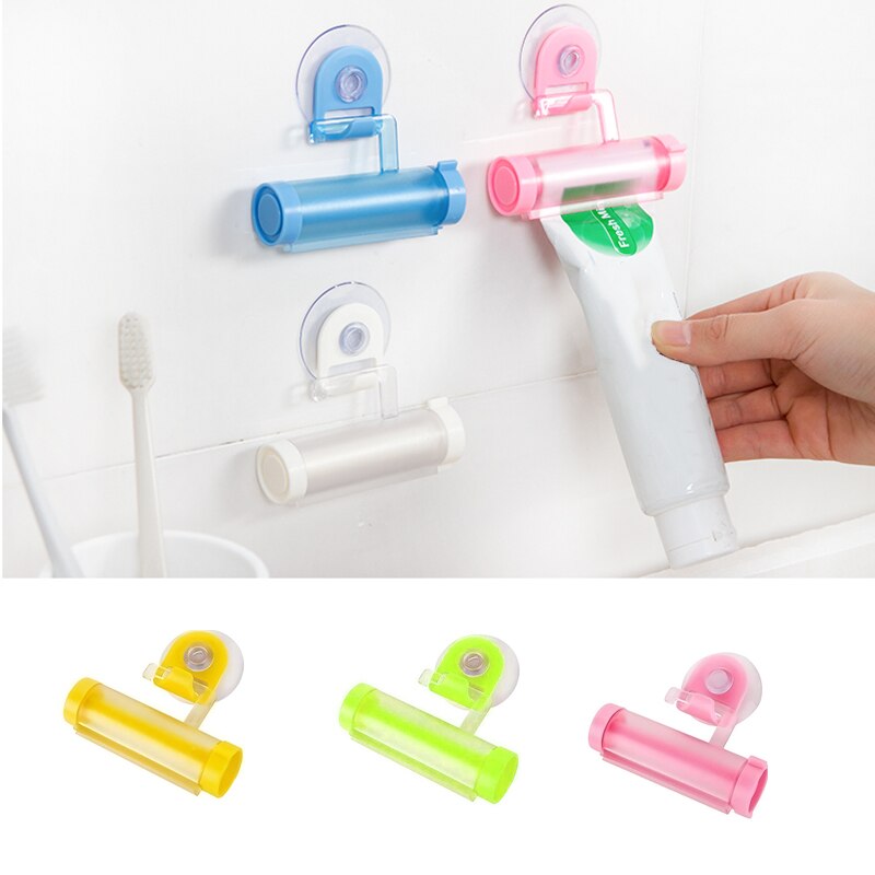Plastic Durable Toothpaste Squeezer Bathroom Gadget Rolling Multipurpose Cartoon Heart Shape Useful Squeezers Bathroom Supplies