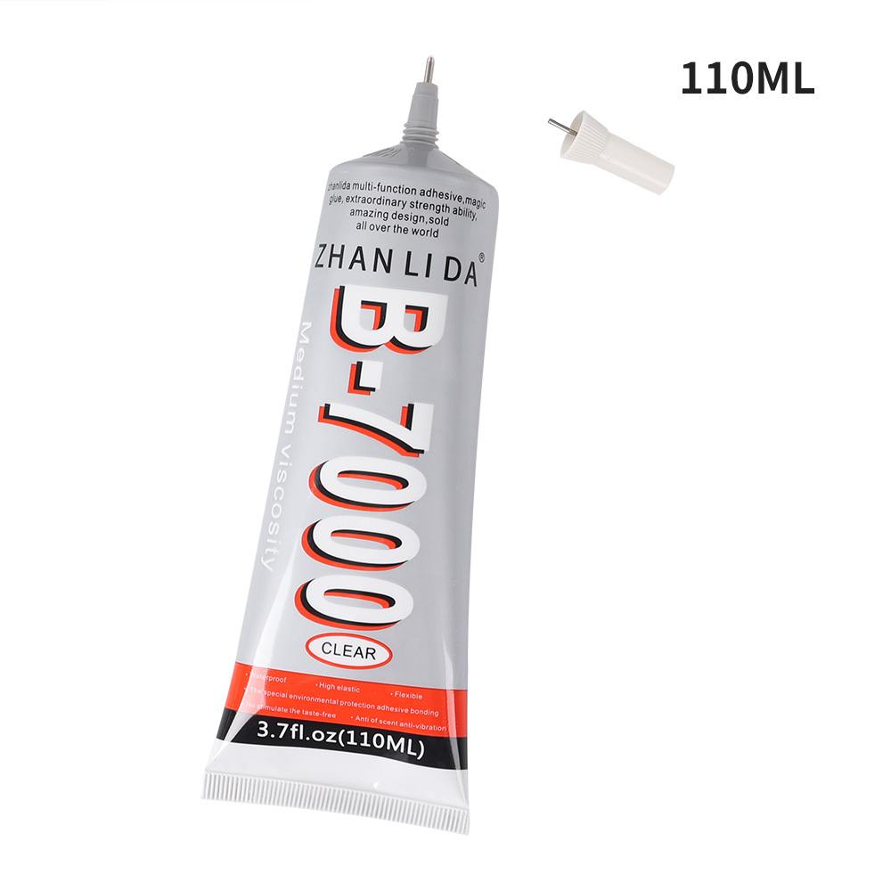 B-7000 Glue with Precision Tips Adhesive Glue for Craft DIY Jewelry Glasses Phone Screen Repair 110ml 50ml 25ml 15ml 9ml B7000: 110ml