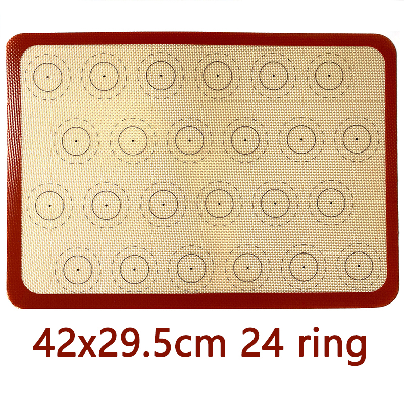 Siliconen Bakmat Non-stick Oven Vel Liner Bakkerij Keuken Bakvormen Accessoire Gereedschappen Gebak Macaron Pad Voor Koekjes: Bruin