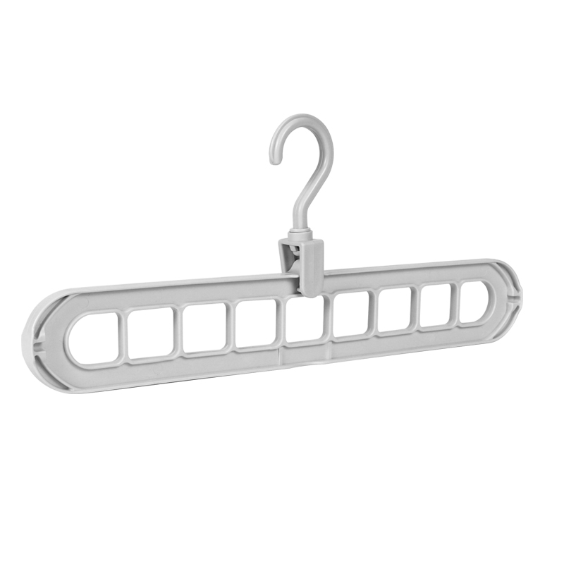 Kledinghanger Rekken Multi-Port Ondersteuning Cirkel Kleding Drogen Multifunctioneel Plastic Sjaal Kleerhanger Hangers Opbergrek: Light Grey