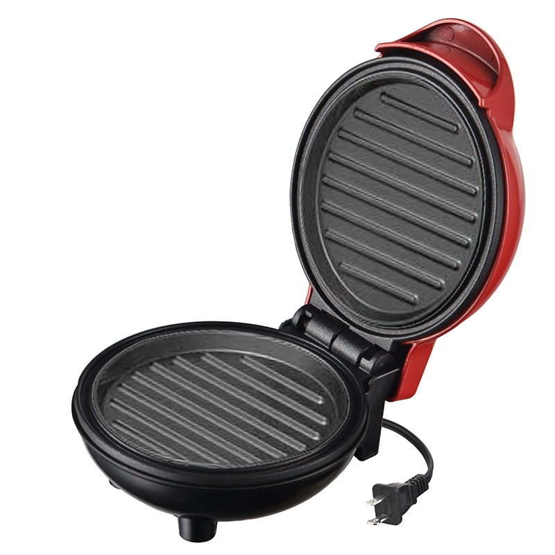 Máquina antiadherente para hacer gofres con forma de corazón para el hogar, Mini máquina para hornear pan de desayuno, 110V y 220V: Castaño / 110 V