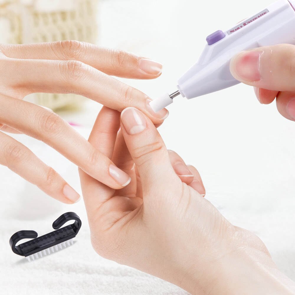 Elektrische Nail Boor Machine Draagbare Nagel Boren Manicure Pedicure Apparatuur Nail Borstel Stof Borstel Polijsten Gereedschap