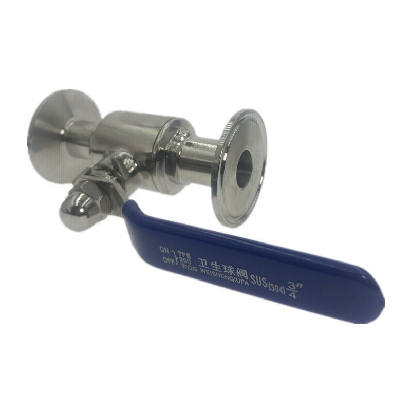 3/4&quot; 19mm 304 Stainless Steel Sanitary Ball Valve Tri Clamp Ferrule Type For Homebrew Diary Product