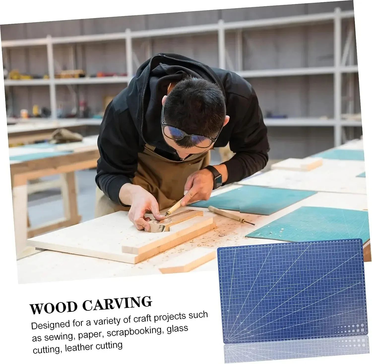 PVC-snijmat Enkelzijdig Patchwork Cut Pad voor werkbank Patchwork Naaien Handleiding DIY Mes Graveren Lederen snijplank