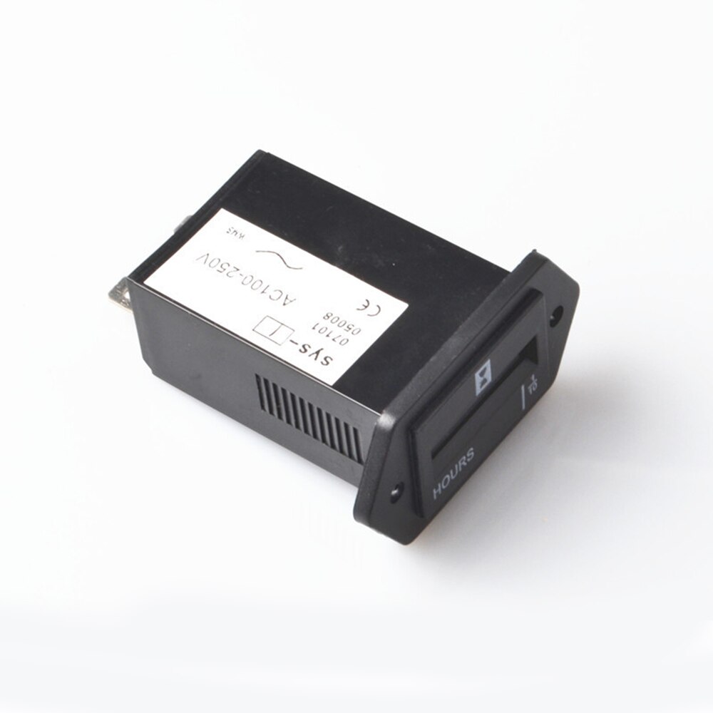 Mechanical Hour Meter Replacement Accessories Generator Black Dust-proof