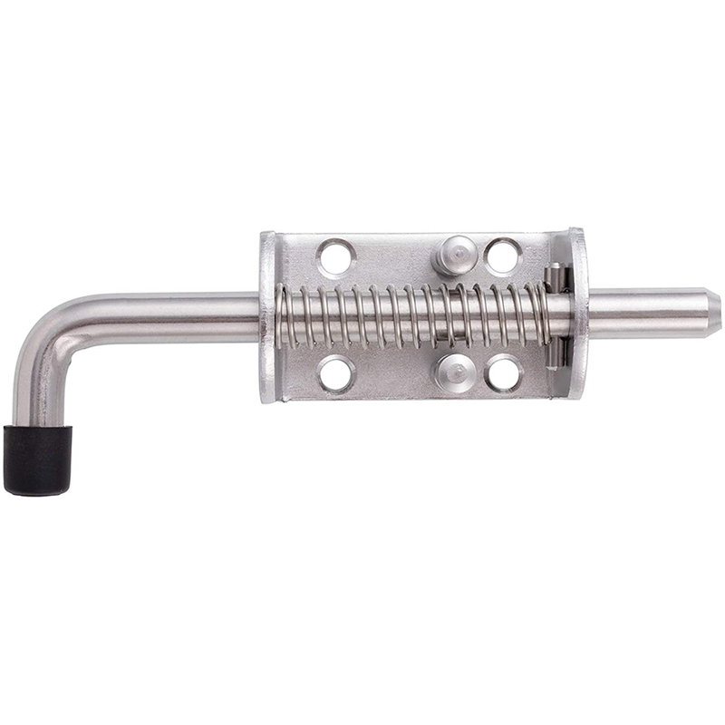 ! 304 Stainless Steel 6.5inch Spring Pin Latch Lock Assembly for Doors Cabinets and Utility Trailer Gate - Heavy Duty