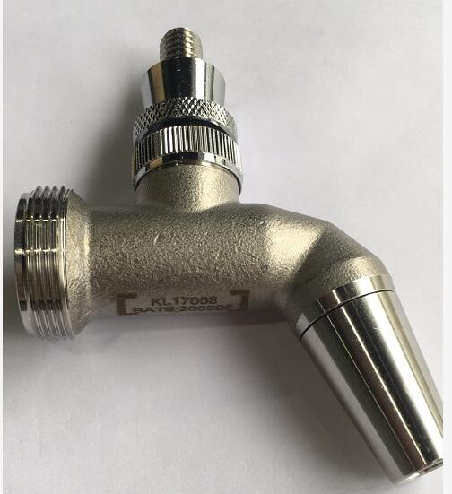 NUKATAP (Updated by intertap) SS TAP ONLY (STAINLESS STEEL) beer tap (free plastic handle included): KL17008
