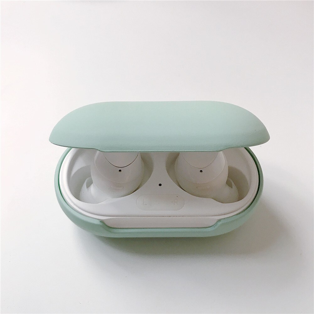 Matte hard pc escudo protetor para samsung galaxy botões caso bluetooth sem fio fone de ouvido saco de carregamento capa caixa acessórios: Mint Green