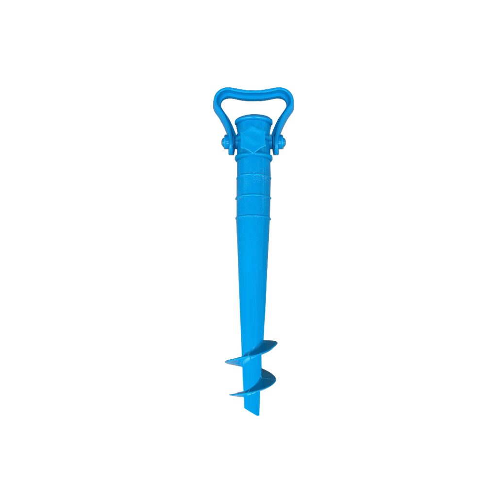 Equipo de lluvia para pesca en la playa, sombrilla para jardín, Patio, perno de pie, inserción, anclaje al suelo, punta, sombrilla, soporte ajustable elástico: Azul cielo
