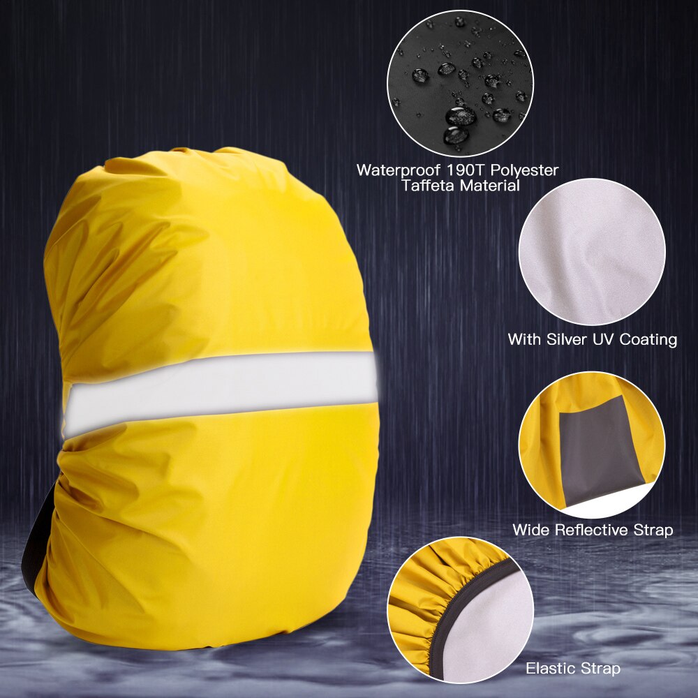 Wodoodporny plecak pokrowiec przeciwdeszczowy pokrowiec odblaskowe osłony przeciwdeszczowe pokrowiec pokrowiec przeciwdeszczowy pokrowiec przeciwdeszczowy na zewnątrz kemping piesze wycieczki wspinaczka