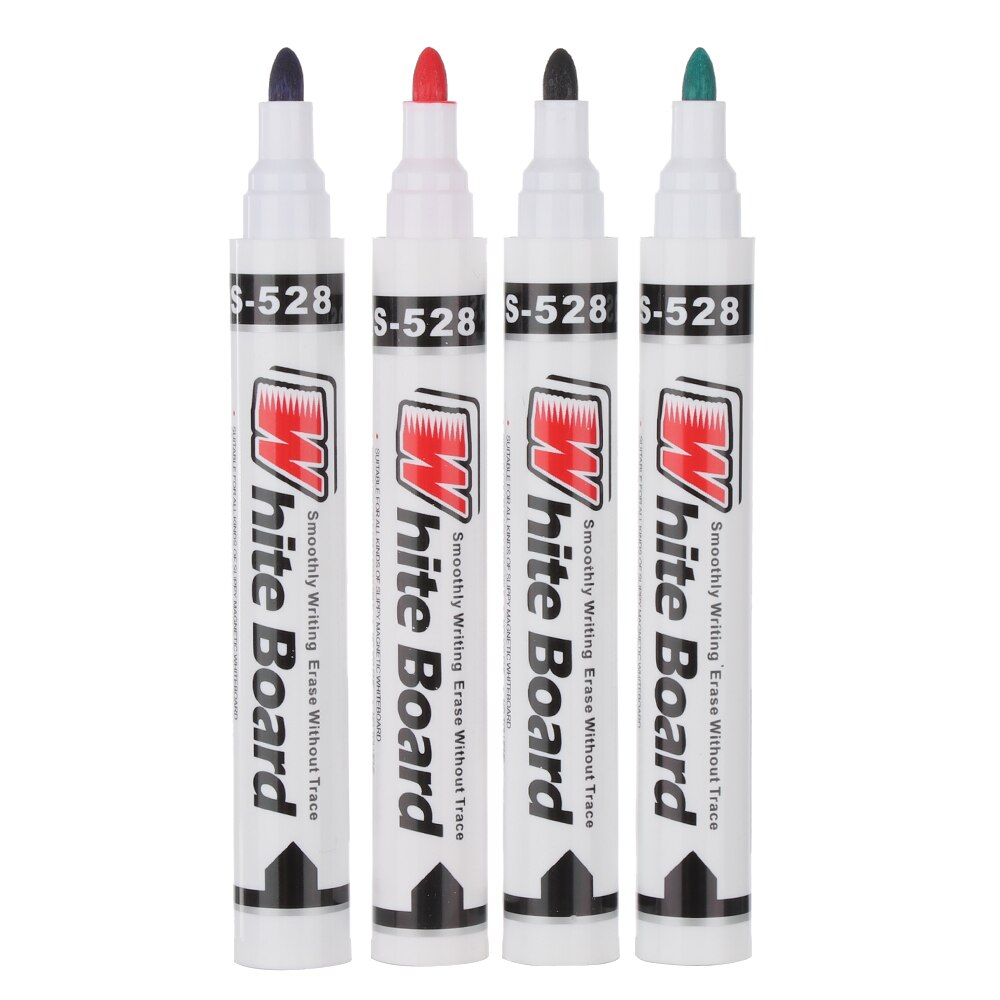 4Pcs/Set Whiteboard Marker Eco-Friendly Marker Office School Supplies Whiteboard Pen Erasable Marker Non-toxic Mark Pen