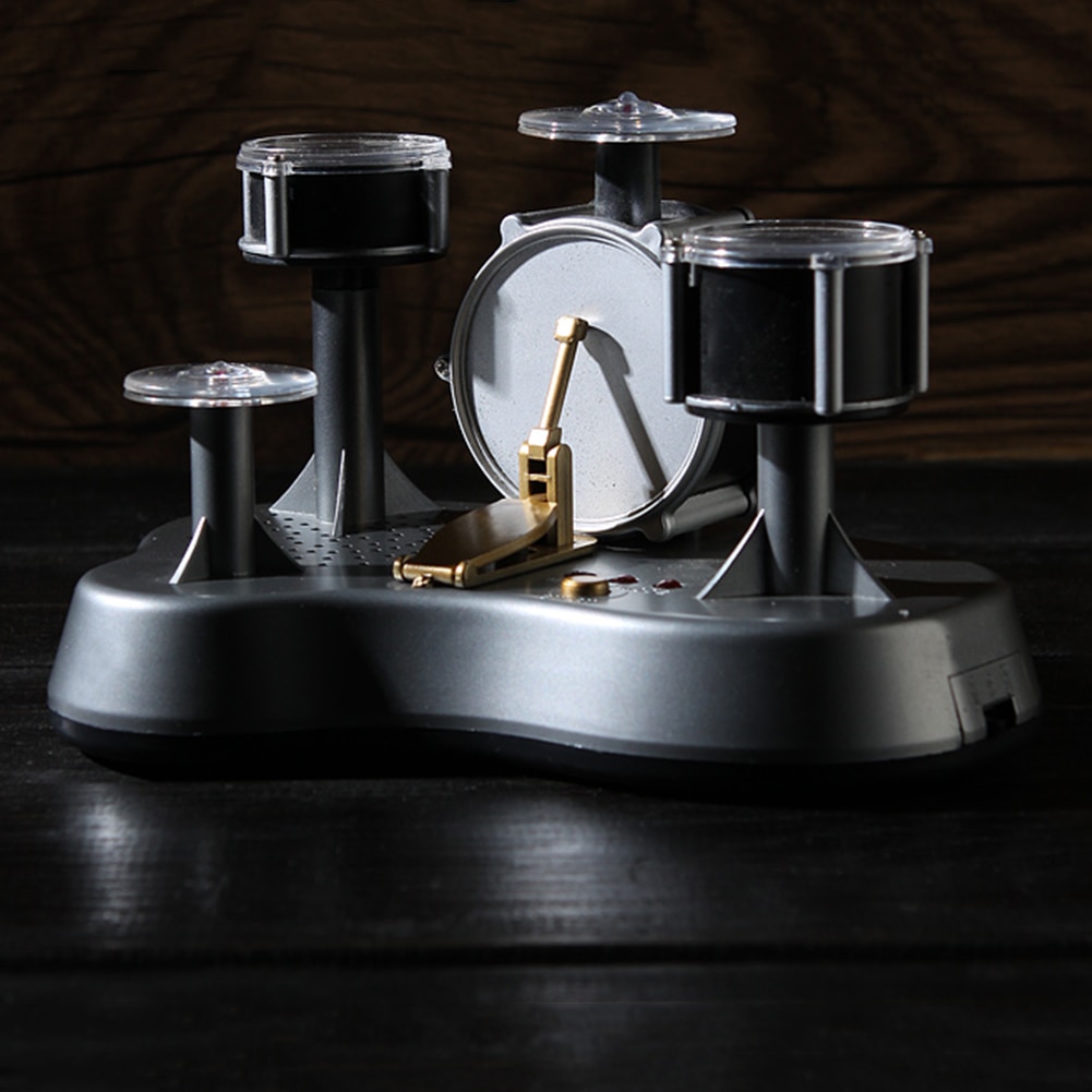 Mini Drum Kit Finger Electronic Drum Set Desktop Miniature with Recording Drum Sound Mini Instrument Toy