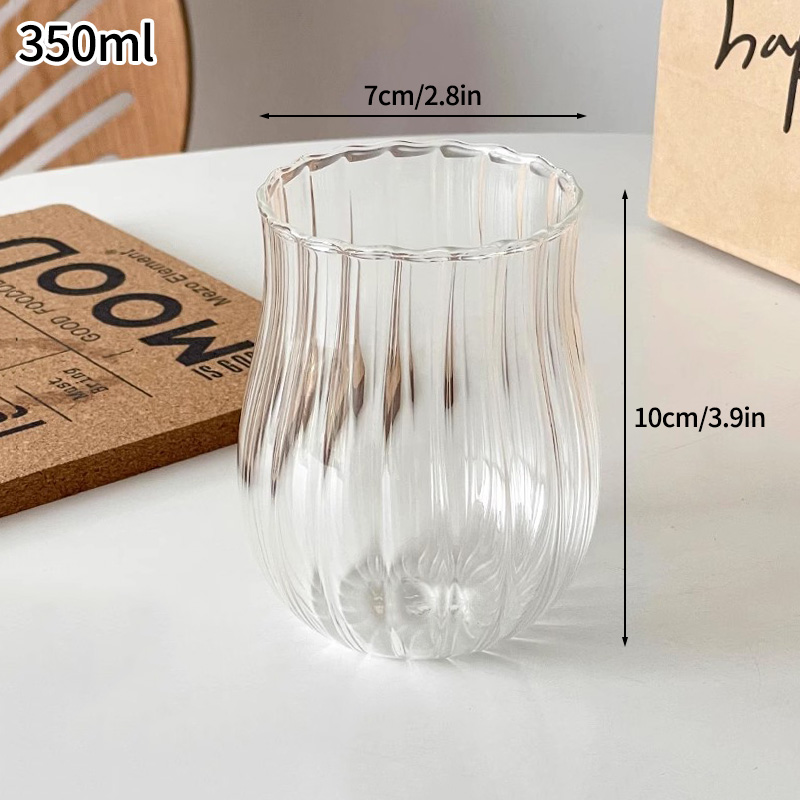 Tazas de café frío, tazas de vidrio estéticas, tazas de café helado, vasos de vidrio, tazas de cóctel, accesorios de escritorio de cocina: green