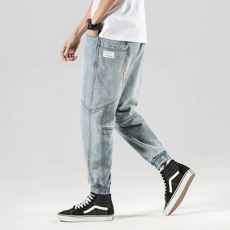 Firmranch Frühling/Sommer Männer Fett Bruder Plus Größe verlieren Harlan Kleine Gerade Leggings Jeans Beiläufige verlieren Hosen Denim Hosen