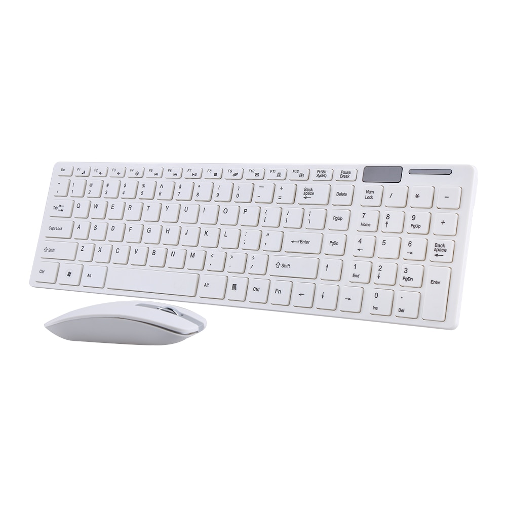 Kit combiné clavier sans fil SOONHUA souris sans fil 2.4G clavier avec Film clavier et récepteur USB