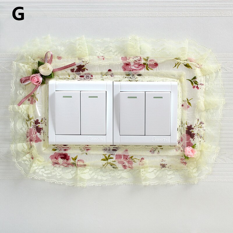 Cute Lace Switch Sticker Light Switch Protective Cover on-off Switch Wall Dustproof European Light Switch Covers Decoration: G