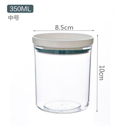 Di Plastica trasparente Contenitore Ermetico Contenitori E Complementi per Cucina Bottiglie Vasi Contenitore di Alimento Grani Tè Chicchi di Caffè Grani Vaso Della Caramella Contenitori: 10x8.5cm blu