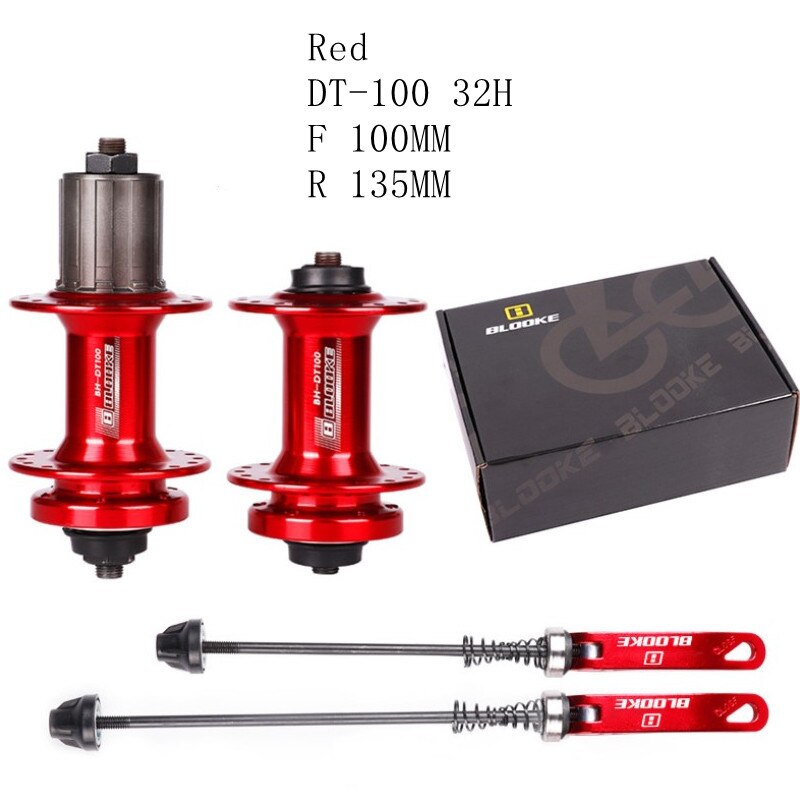 Fiets Hubs Disc Kaart Brake Mtb Mountainbike Hub Dragende Fiets Naven 32 Gaten Brake Aluminium Fiets Hub Fiets componenten: 32H red