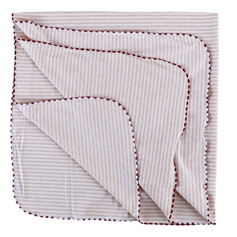 Melhor venda do bebê macio algodão sono toalha envoltório do bebê dos desenhos animados cobertor de cama do bebê: light brown stripe