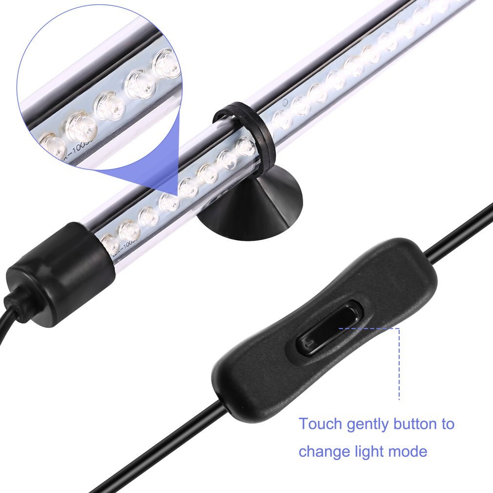 Led Aquarium Dompelpompen Lamp Aquarium Fish Tank Plant Dc 12V Led Licht Waterdicht IP68 Bar Lamp Aquarium Licht
