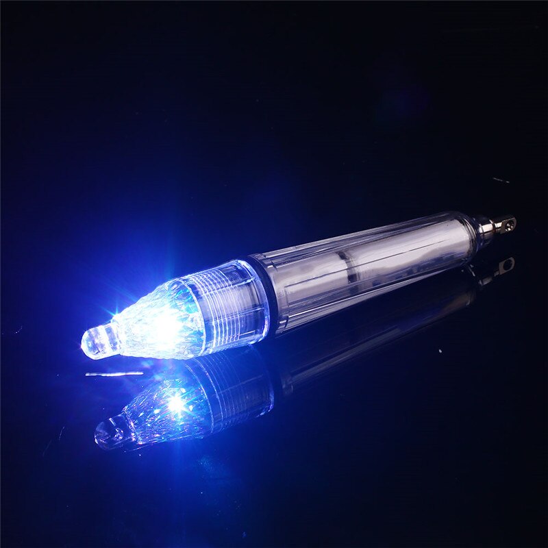 Waterproof Deep Underwater Fish Attracting Lure LED Fishing Flash Light Bait Transparent Use In 300M Under Water: 17cm Color
