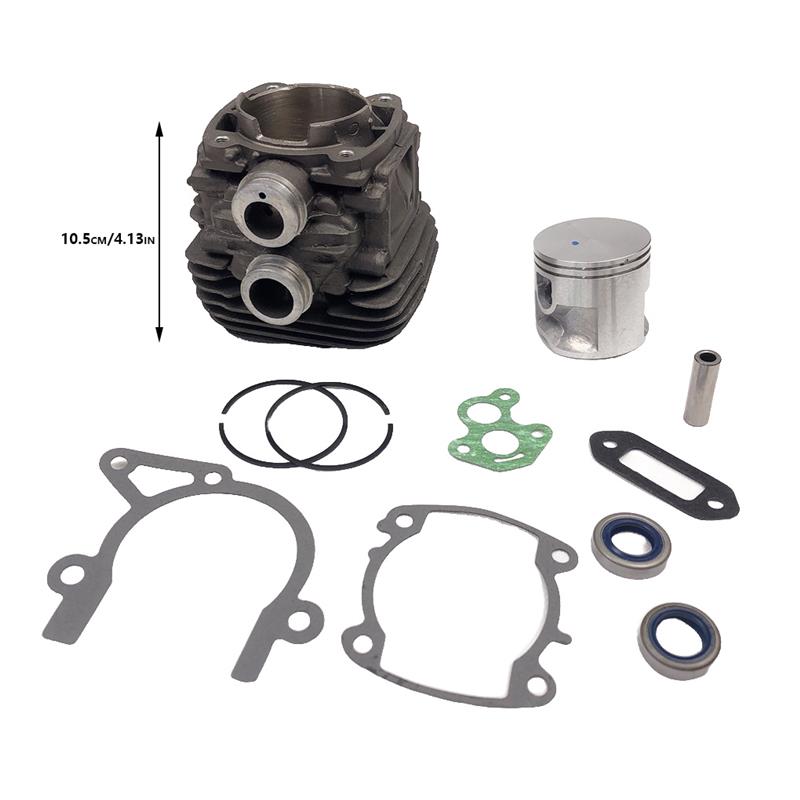 50mm Cylinder Head Assembly Set Piston Pin Rings Circlips Saw Engine Motor Equipment Parts Repairing Replacement for TS410/TS420