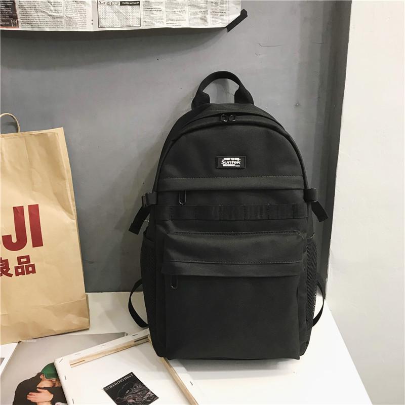 Stor kapacitet oxford rygsæk kvinder rejse rygsæk skoletaske til teenagepiger anti-tyveri mochilas kvinde taske rygsæk: Sort