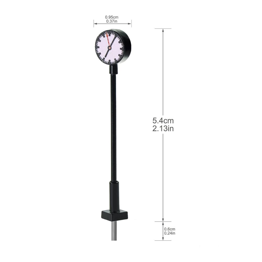 thumbnail image 2 of N Scale Street Light Set (3 Pack) – 1:160 Model Railway Platform Lamps With Working Lights By Evemodel 2 of 2