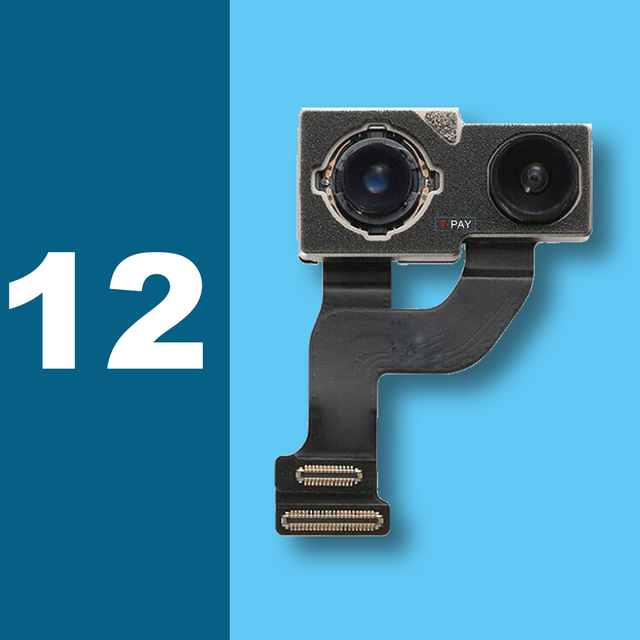 Original rear camera for iphone 7 8 x xr xs max 11pro 12 pro large rear camera flexible cable replacement for iphone x camera: rear camera 12