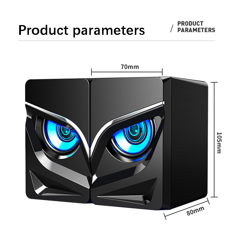 Bluetooth verdrahtet Mini Computer Lautsprecher Bass Hörner für Laptop Schreibtisch Telefon Leistungsstarke Lautsprecher USB AUX Audio- Multimedia Lautsprecher
