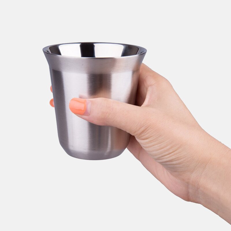 Nespresso kopper pixie espresso dobbel 304 rustfritt stål termo kapsel krus kaldt vann øl krus dobbel kaffe melk te juice kopp