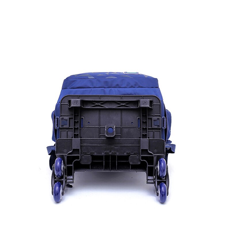 Rangen 4-9 Kids Trolley Boek Schooltas Jongens Meisjes Rugzak Waterdichte Verwijderbare Kinderen Schooltassen Met 2/6 Wielen trappen