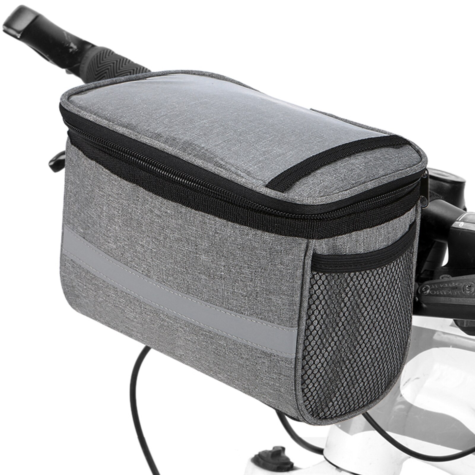 Lixada Geïsoleerde Kofferbak Koeltas Fiets Bagagedrager Opslag Bagage Tas Reflecterende Mtb Fietstas Schoudertas: Type B Grey S