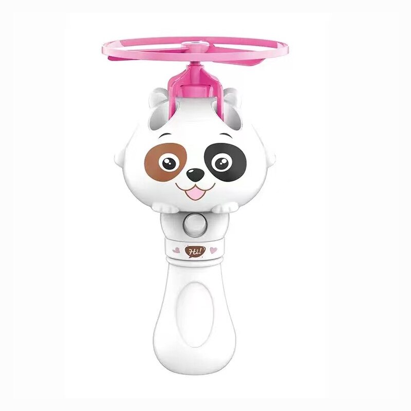 Non-Elektrische Outdoor Speelgoed Cartoon Bamboe-Dragonfly Bubble Machine Voor Jongens En Meisjes