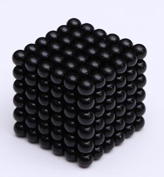 512 pz/lotto fai da te metallo neodimio magnete magico sfere magnetiche blocchi cubo costruzione giocattoli da costruzione Colorfull Arts Crafts Toy: black-3mm-512pcs