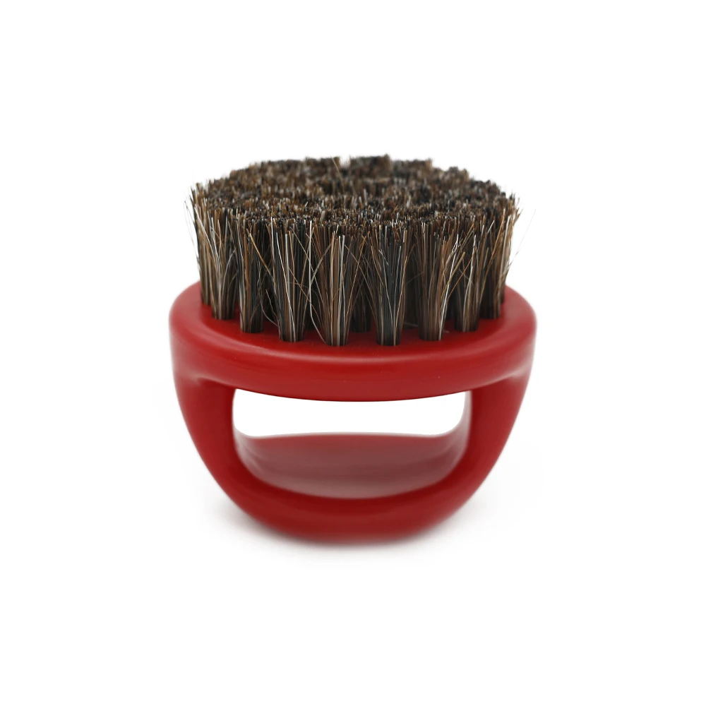 Professionele Varkenshaar Ring Baard Borstel Mannen Scheerkwast Draagbare Kapper Baard Borstels Snor Gereedschap Reiniging Haarborstel