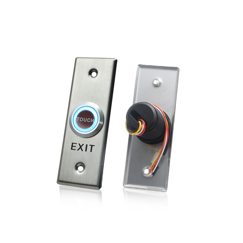 Sensor de luz LED sin NC, botón de salida, interruptor de liberación para cerradura de puerta, acceso de abridor de puerta