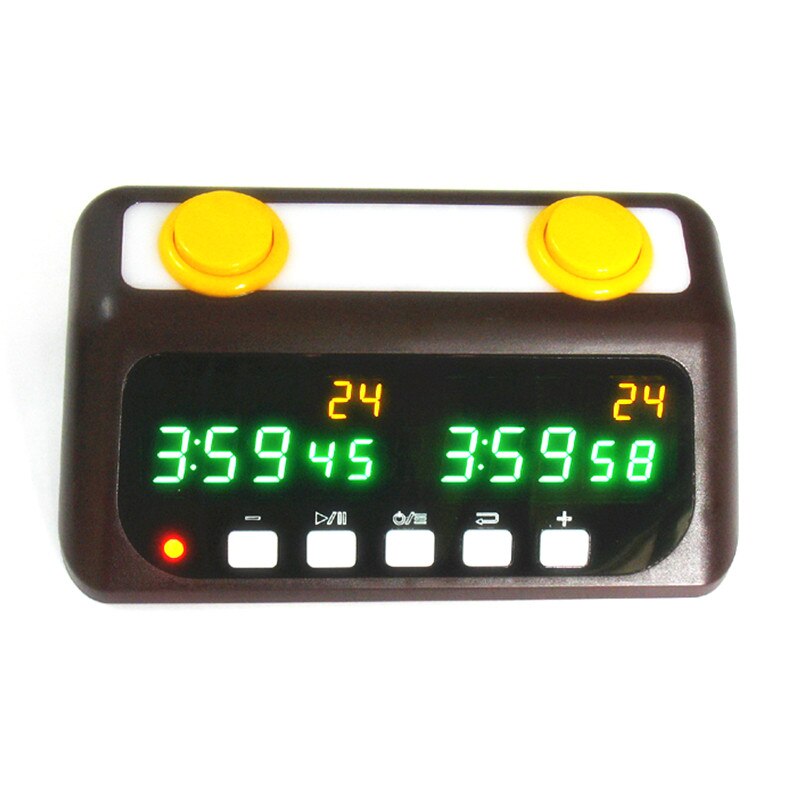 LED Digital Chess Clock Count Chess Timer Built-in Rechargeable Lithium Battery Game Competition Clock: Green