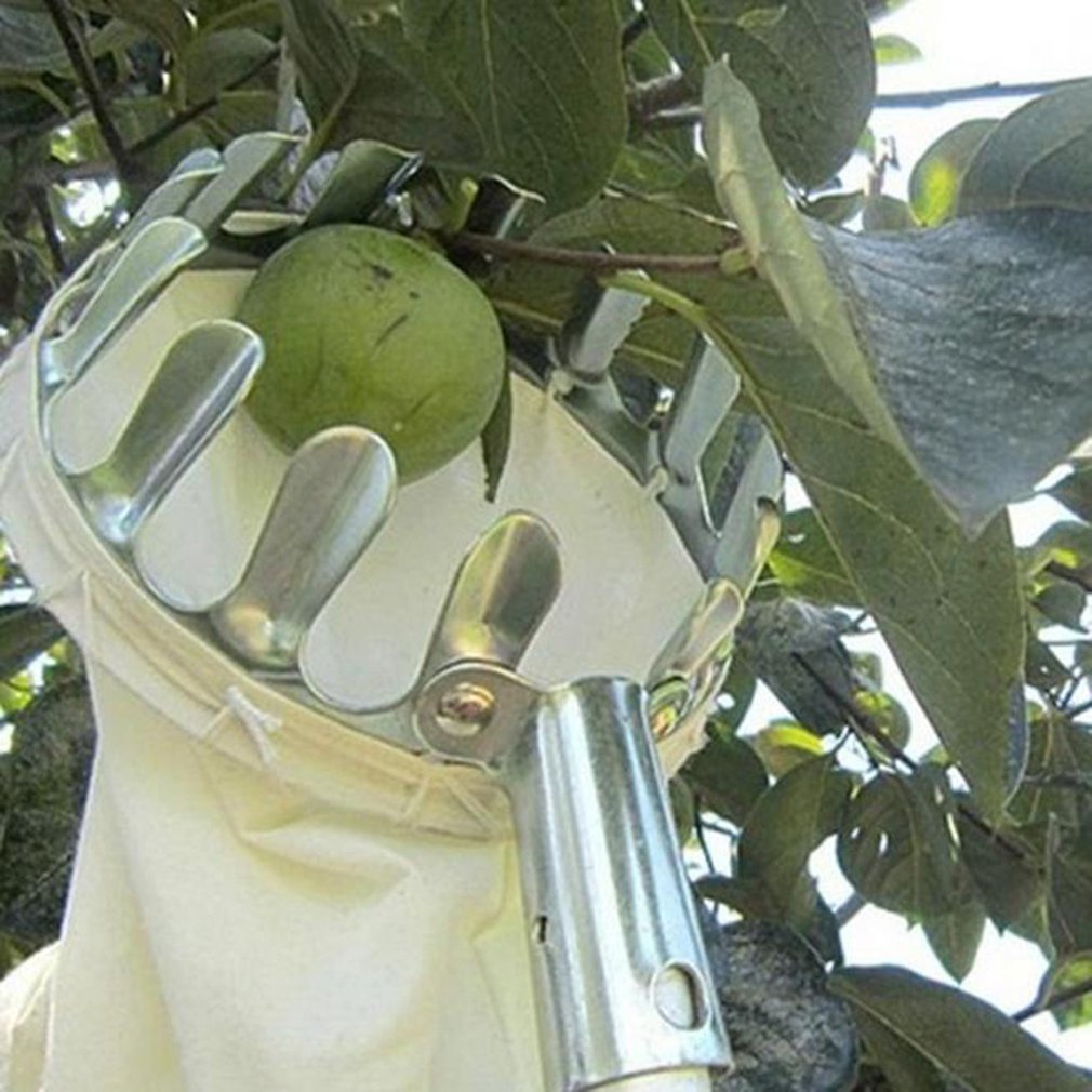 Portable Fruit Picker Metal Picker Fruit Horticulture High Altitude Fruit Picker Orchard Apple Peach Pick Extension Tools