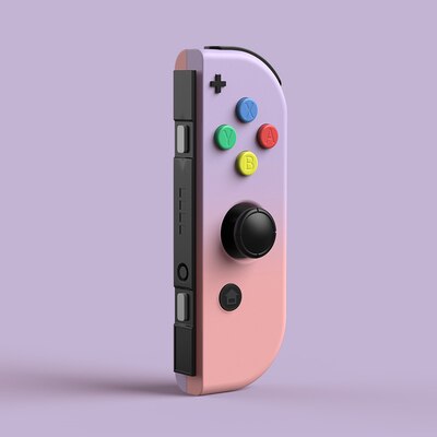 Gradient Color Housing Shell Case Cover for Nintendo Switch NS Console Controller Housing Nintend Switch Joy-Con Replace Cases: Purple Pink R