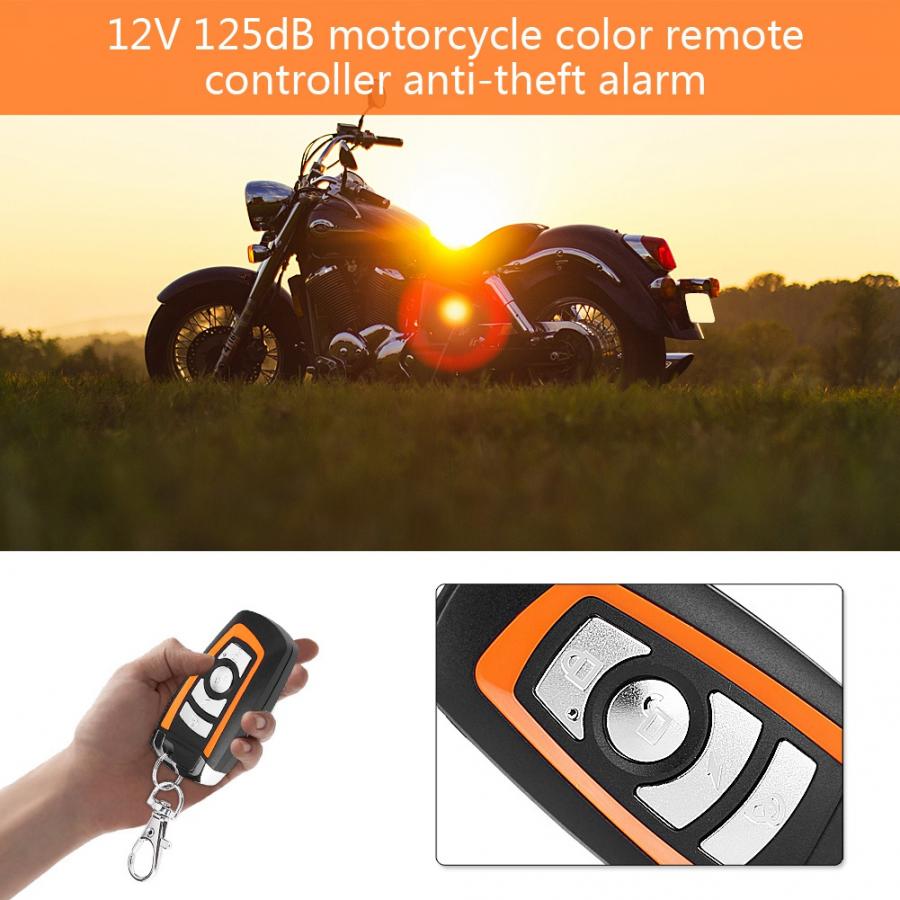 Motorfiets Anti-Diefstal Alarmsysteem Met Dubbele Afstandsbediening Universial Anti-Hijacking 12V Motor Accessoires