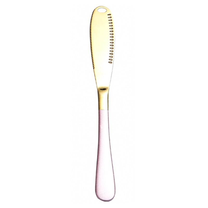 Butter Knife with Hole Cheese Dessert Jam Knife Cutlery Tool Bread Knife Tableware String Cheese Sticks 4Pcs
