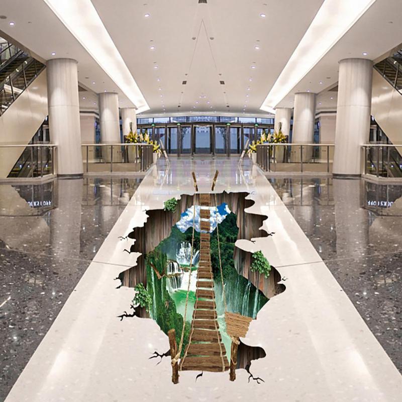 3D Galaxy Onderwater Wereld Muurstickers voor Plafond Dak Raamsticker Muurschildering Decoratie Persoonlijkheid Waterdichte Vloer Sticker